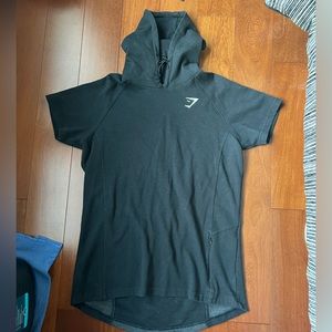Men’s gymshark shortsleeve hoodie size large
